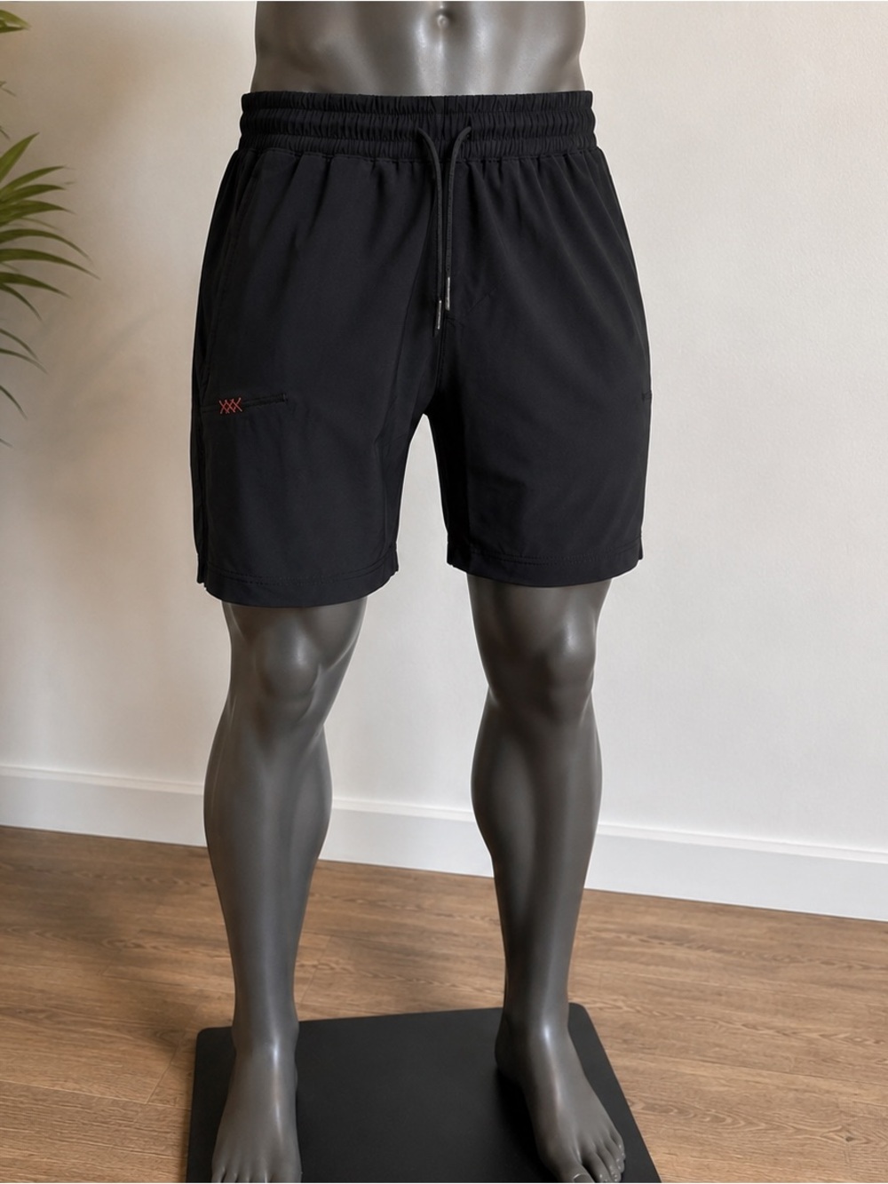 Rhone Men’s Black 9” Athletic Training Shorts Drawstring Performance
